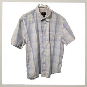 Calvin Klein Men's Blue Plaid Shirt